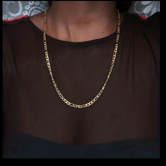 Other - Gold Plated Figaro Chain Necklace